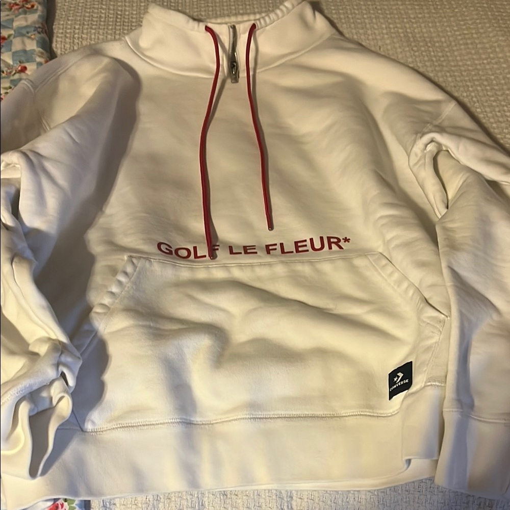 Golf Le Fleur White and Red Hoodie Sweatshirt